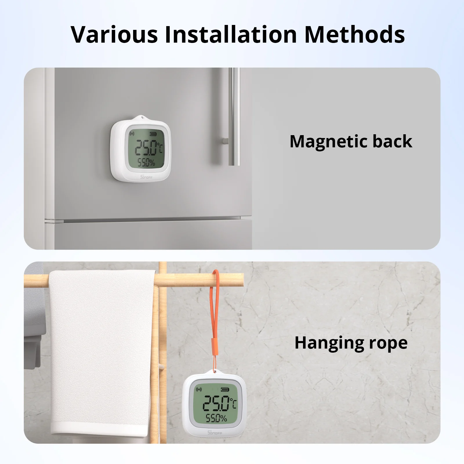 SONOFF SNZB-02WD IP65 Zigbee LCD  Smart Temperature Humidity Sensor - Image 5