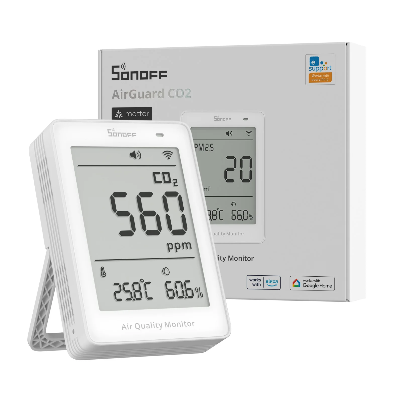 SONOFF AirGuard CO2  Matter Over Wi-Fi Air Quality Monitor | SAWF-08P - Image 12