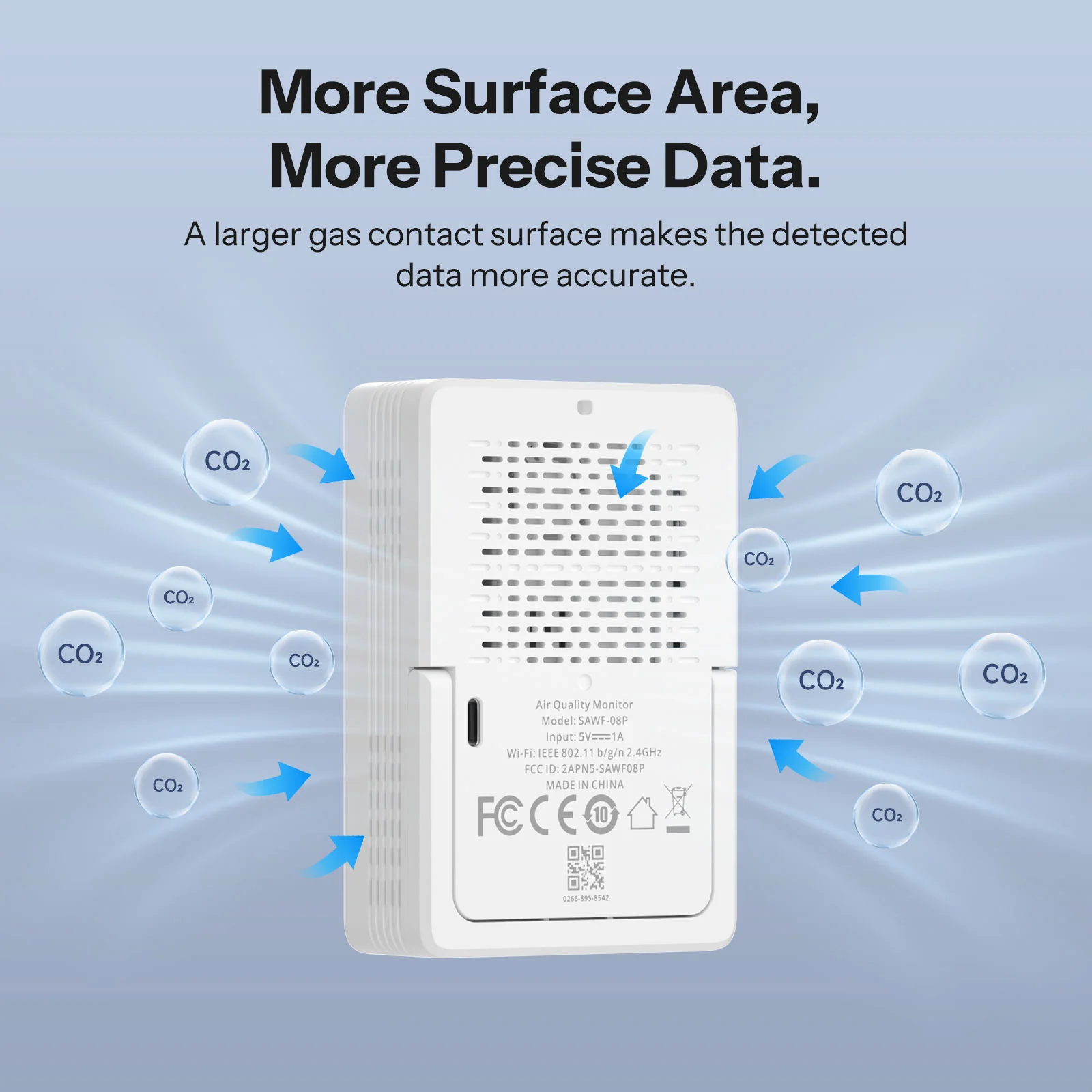 SONOFF AirGuard CO2  Matter Over Wi-Fi Air Quality Monitor | SAWF-08P - Image 4