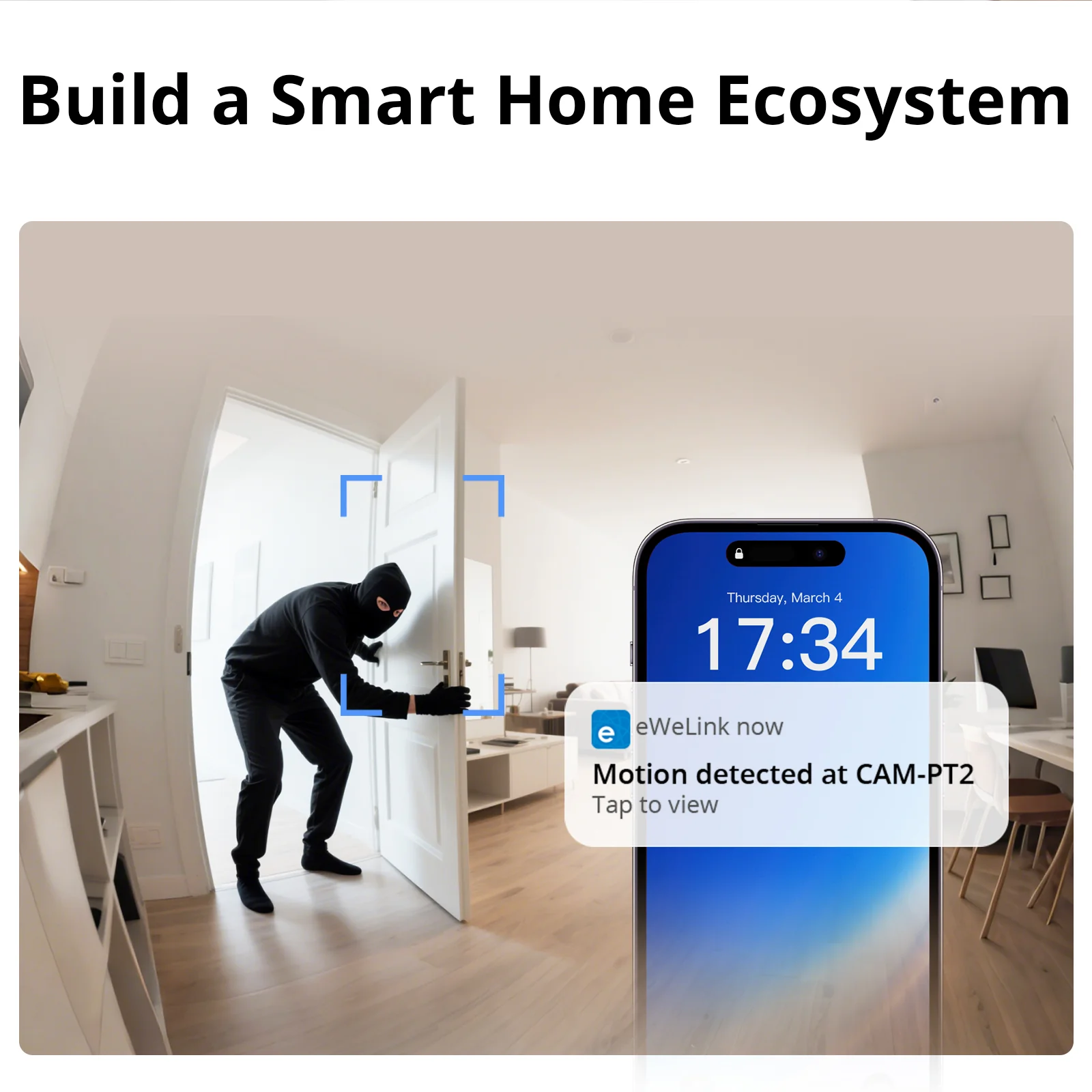 SONOFF CAM Pan-Tilt 2 Smart Indoor Home Security Camera | CAM-PT2 - Image 9