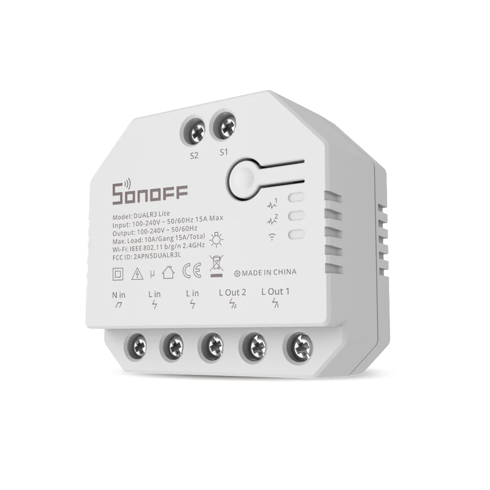 SONOFF DUALR3/DUALR3 Lite Dual Relay Two Way Power Metering Smart Switch - Image 11