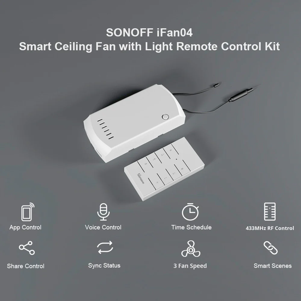 SONOFF iFan04: Wi-Fi Ceiling Fan And Light Controller - Image 3