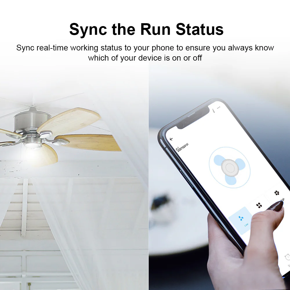 SONOFF iFan04: Wi-Fi Ceiling Fan And Light Controller - Image 7