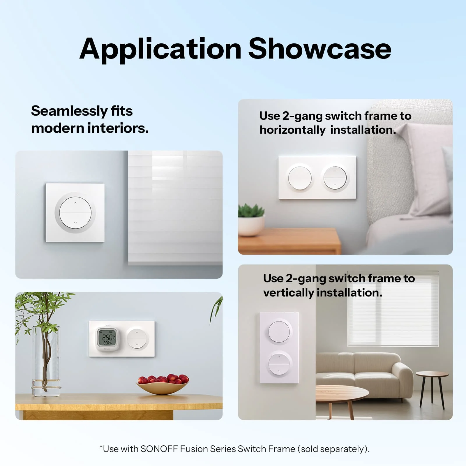 SONOFF Fusion Series Orb-RBS Matter Over WiFi Smart Roller Shutter Wall Switch | MINI-RBS-E - Image 4