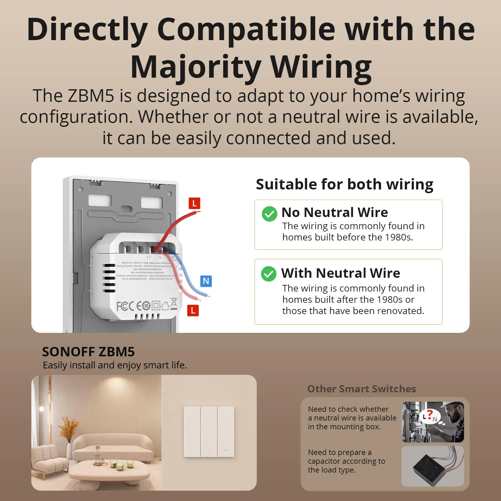 SONOFF SwitchMan Zigbee Smart Wall Switch | ZBM5 80/86 Type - Image 3