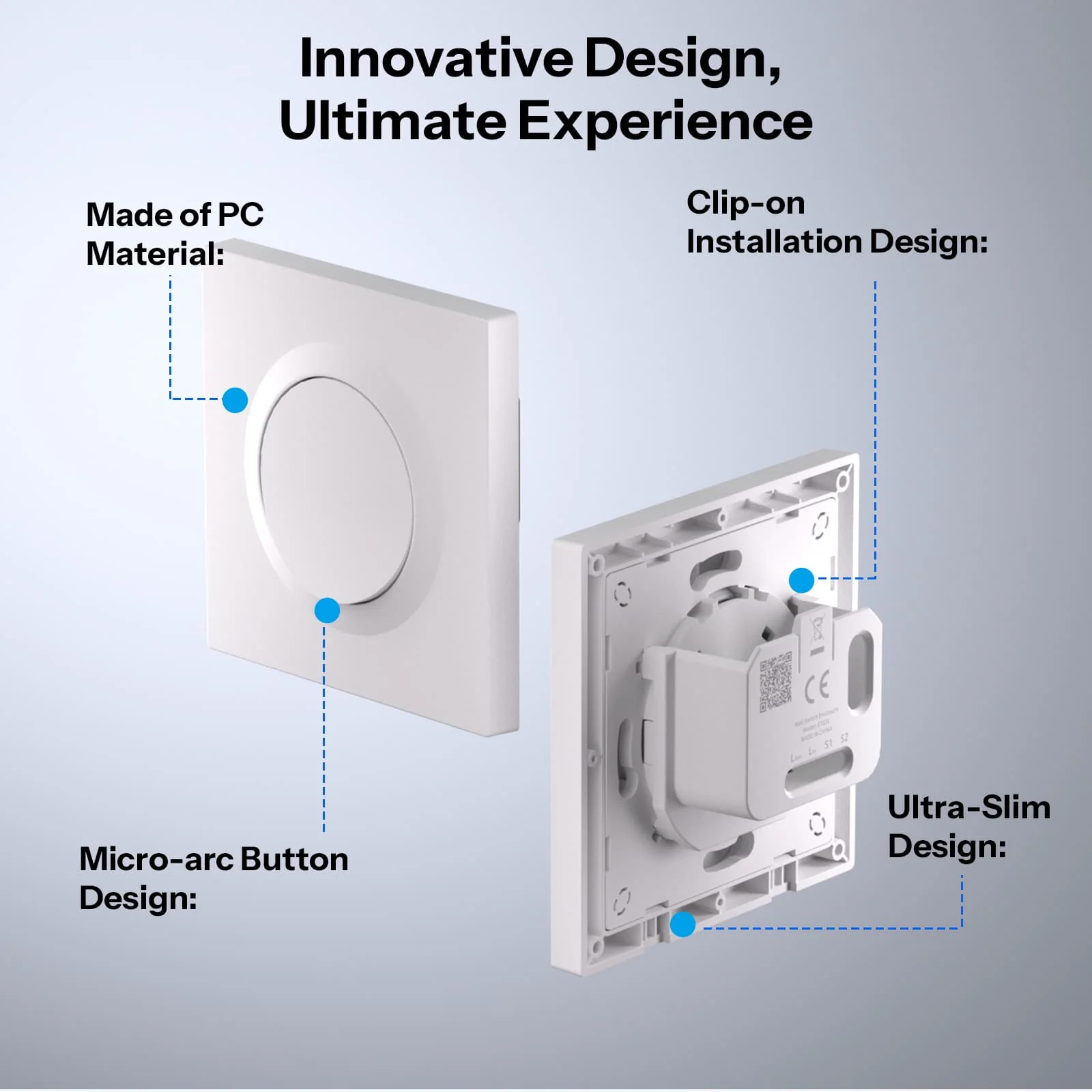 SONOFF Fusion Series 1-Gang Wall Switch Enclosure | E1GS/E1GSL - Image 7