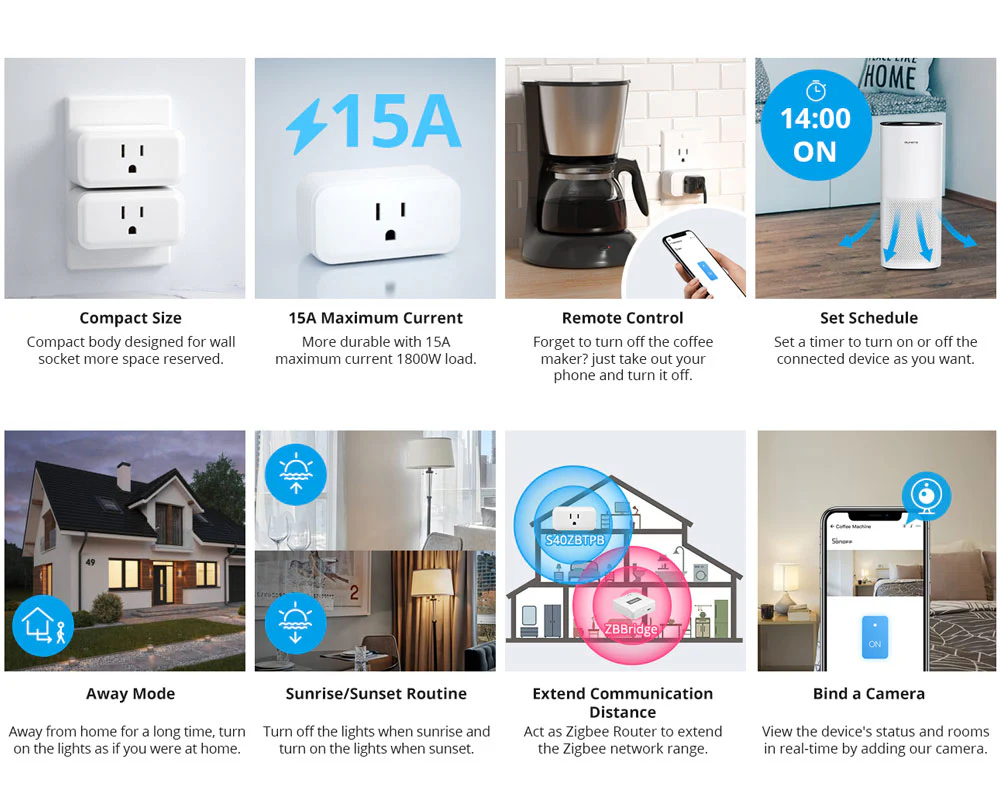 SONOFF Zigbee Smart Plug| iPlug Series S40 Lite - Image 3