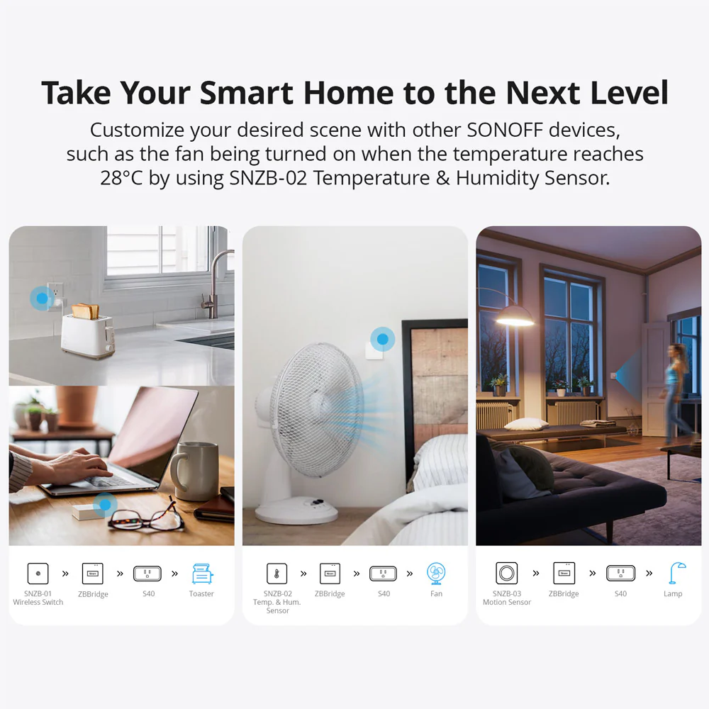 SONOFF Zigbee Smart Plug| iPlug Series S40 Lite - Image 4