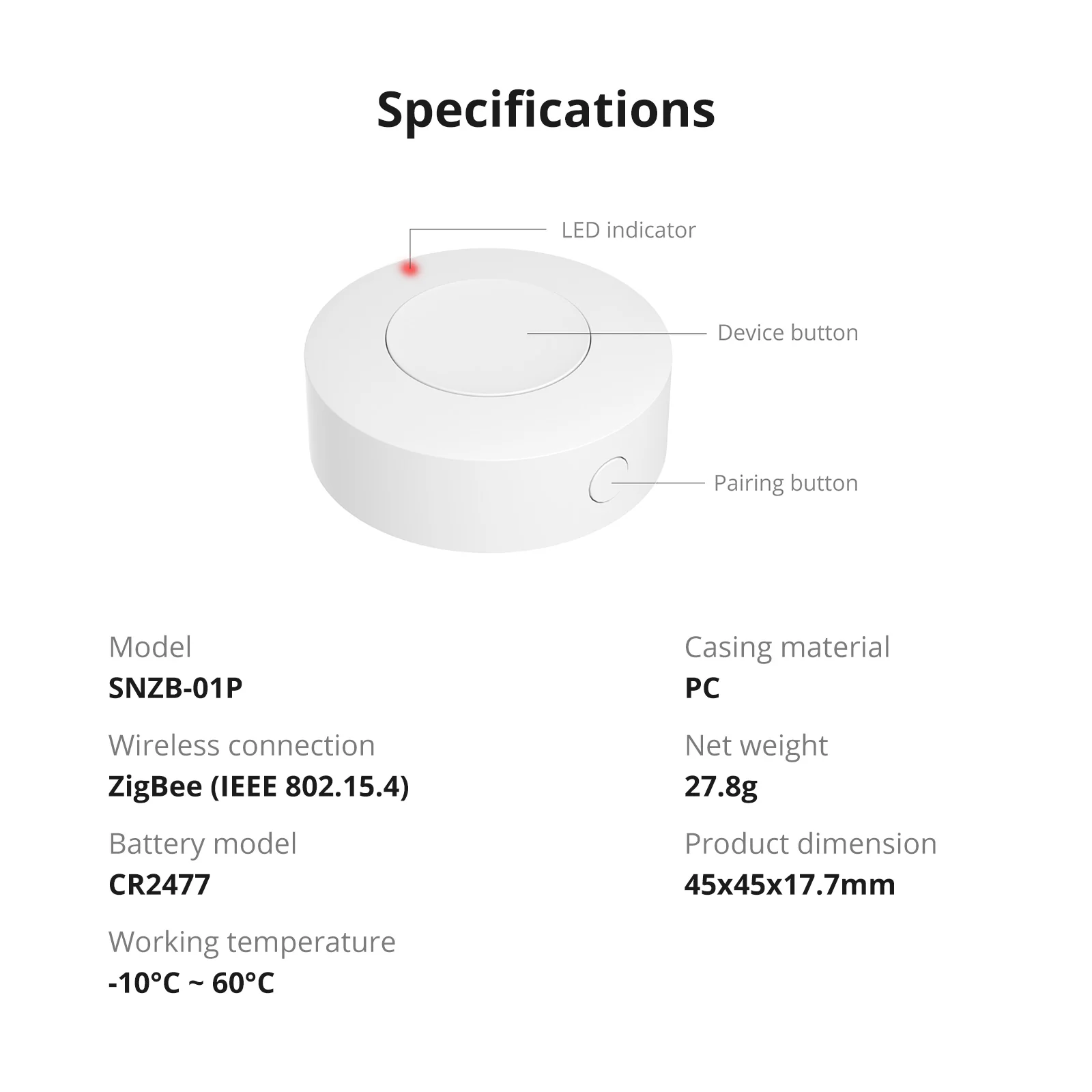 SONOFF Zigbee Wireless Switch | SNZB-01P - Image 8